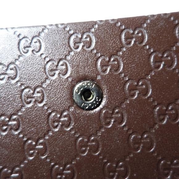 Gucci GG Guccissima Brown Triangle Folding Eyeglasses & Sunglasses Case - Picture 4 of 6